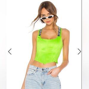 I AM GIA Siobhan Neon Green Corset